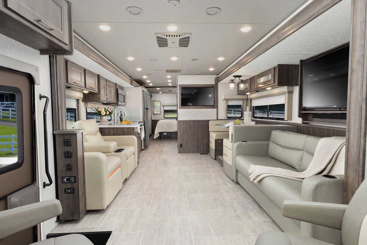 Class A Motorhome With Front Living Room